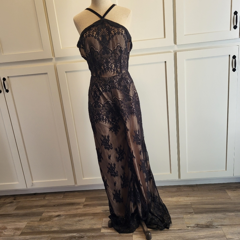 Revolve Majorelle black lace pants suite size medium - Picture 2 of 12